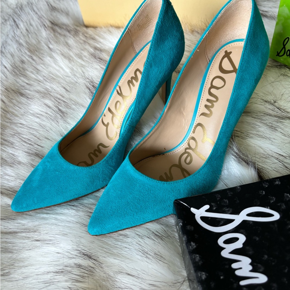🎁SAM EDELMAN Suede leather shoe 3.75” high heels size 6 by Sam Edelman 🎁 - Picture 9 of 13